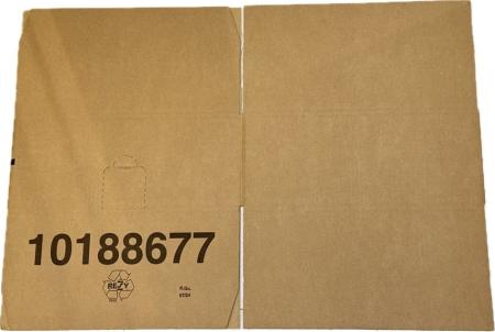 Preview: Karton doppelwellig 387x387x153mm Preview: Karton doppelwellig 387x387x153mm flach Front