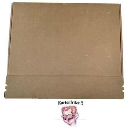 Preview: Klappschachtel selbstklebend 500x335x100mm Preview: Klappschachtel selbstklebend 500x335x100mm fast verschlossen