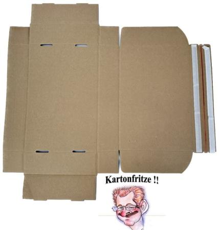 Preview: Klappschachtel selbstklebend 500x335x100mm Preview: Klappschachtel selbstklebend 500x335x100mm flache Ansicht