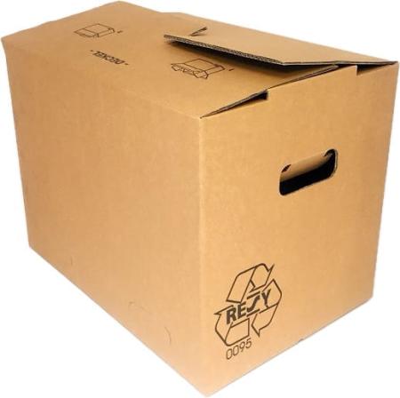 Preview: Umzugskarton Frank 500x350x370mm Preview: Umzugskarton Frank 500x350x370mm aufgebaut