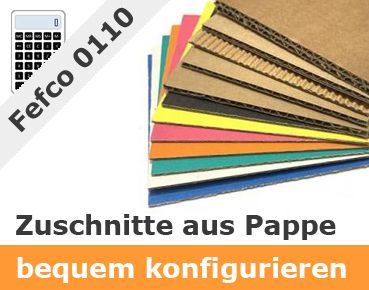 Pappzuschnitte nach Maß fefco 0110 Pappzuschnitte nach Maß fefco 0110